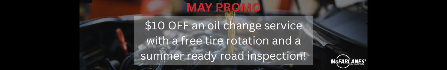 $10 off an oil change service with a free tire rotation and a summer ready road inspection!