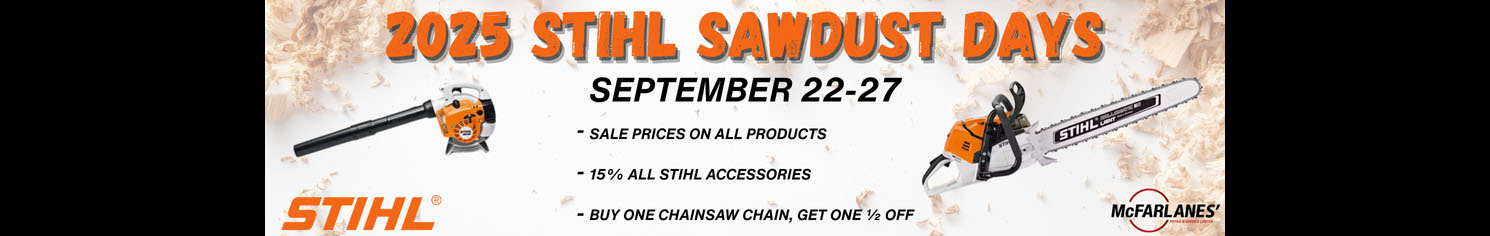 2025 STIHL Sawdust Days: September 22 - 27