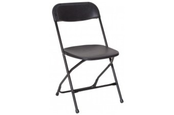 Chair, Poly Folding Black